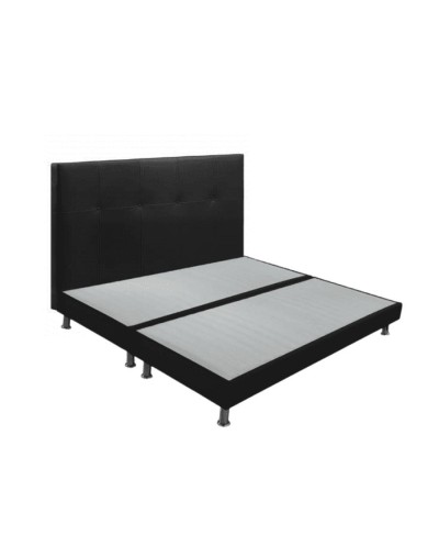 Combo base + cabecero + colchón pocket eurotop vital doble
