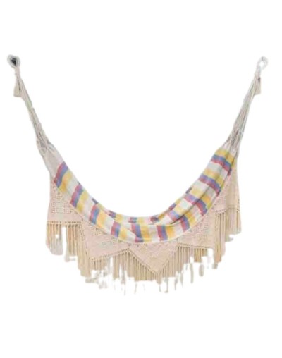 Hamaca con macramé