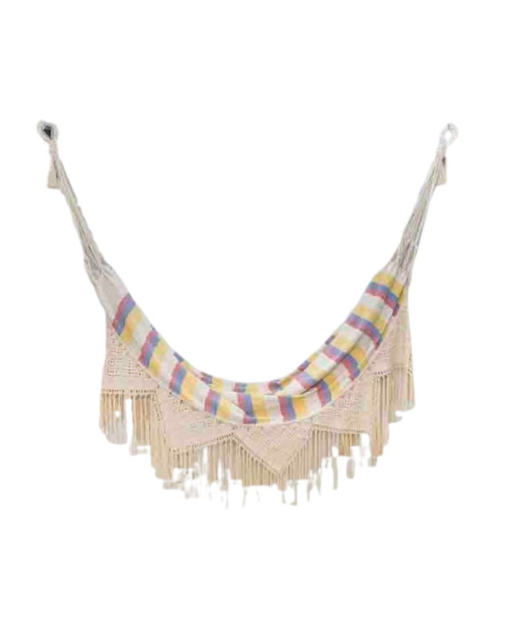 Hamaca con macramé