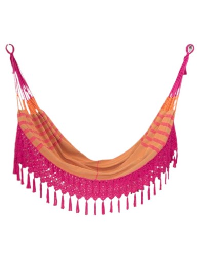 Hamaca con macramé