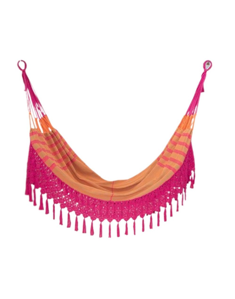 Hamaca con macramé