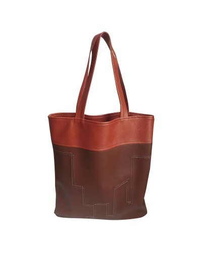Bolso tipo shopper para compras con detalle bordado