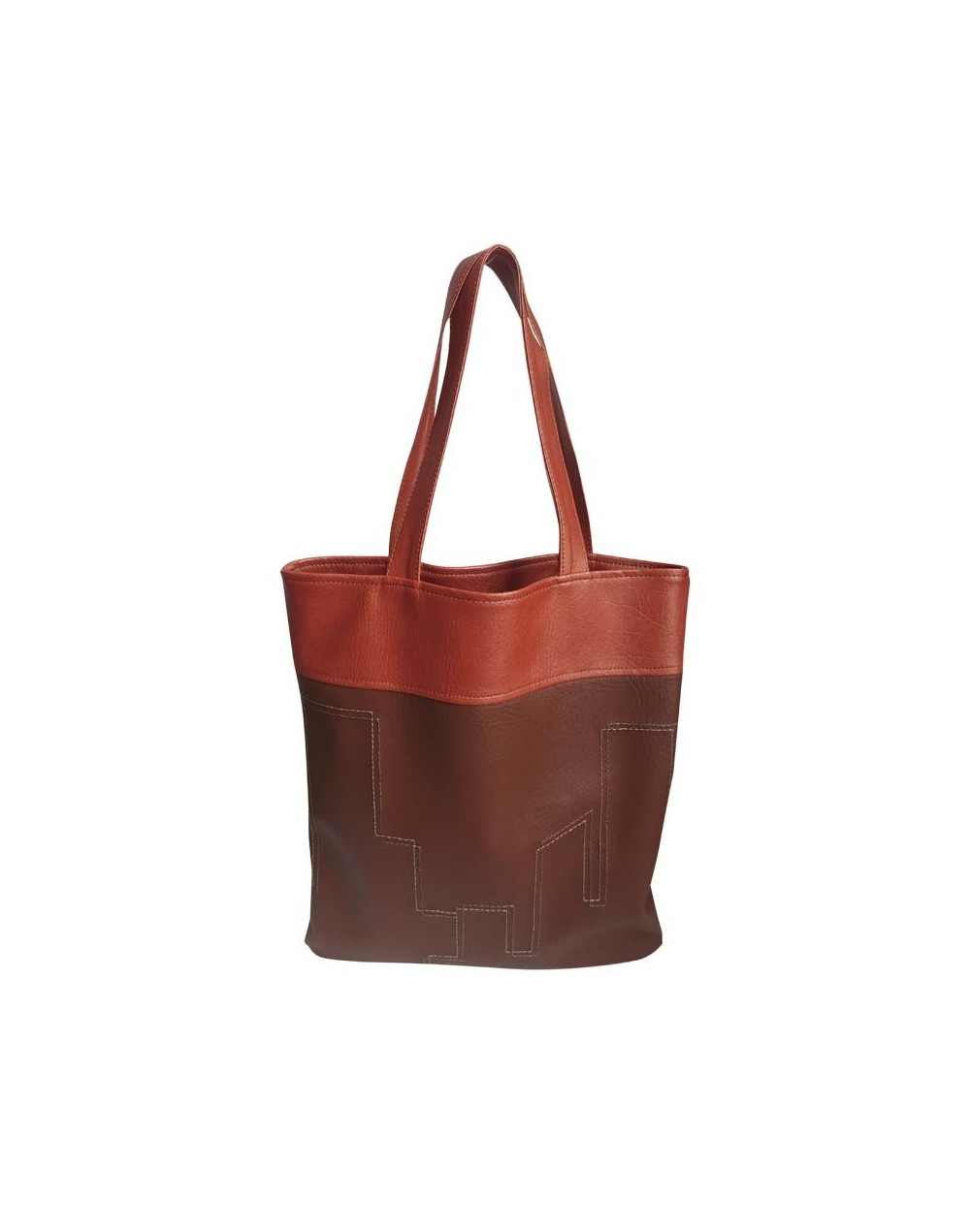 Bolso tipo shopper para compras con detalle bordado