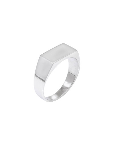 Anillo sello rectangular plata 925 quezttema