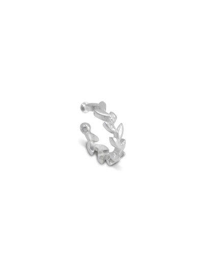 Arete earcuff espiga plata 925 ajustable