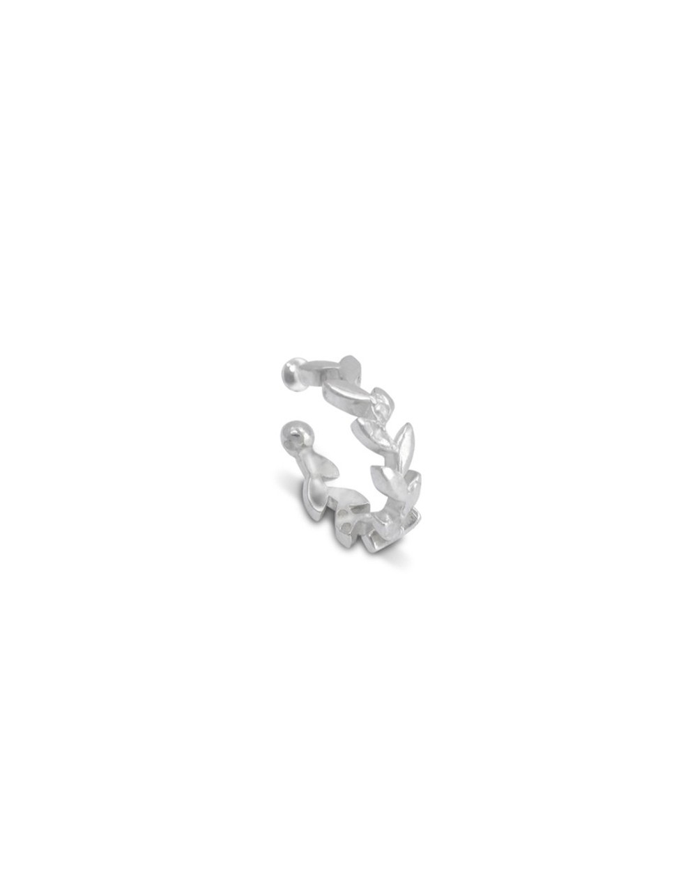 Arete earcuff espiga plata 925 ajustable