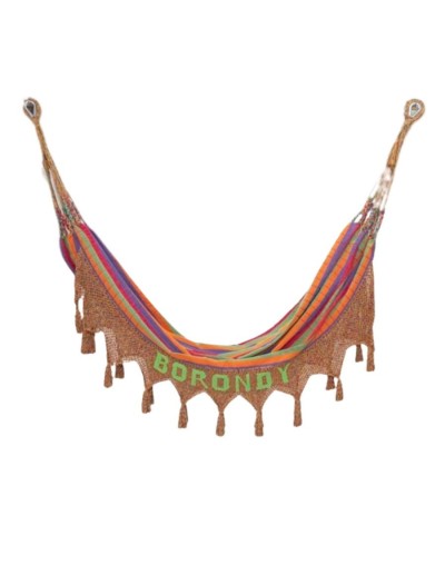 Hamaca con macramé