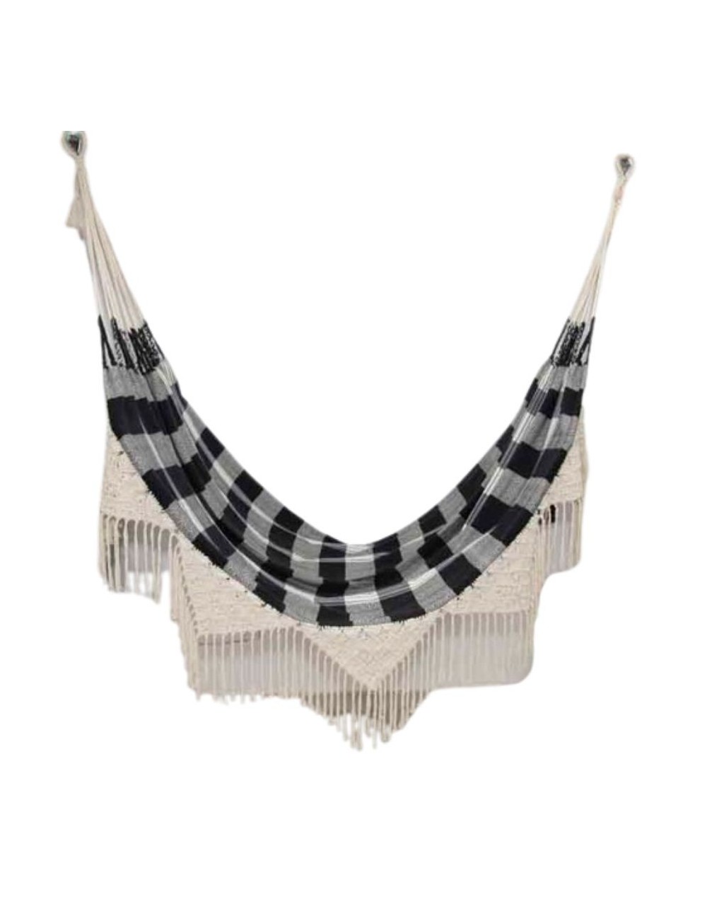 Hamaca con macramé