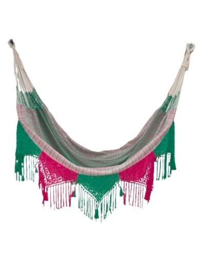 Hamaca con macramé