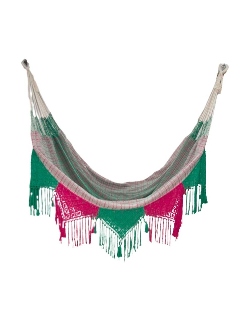Hamaca con macramé