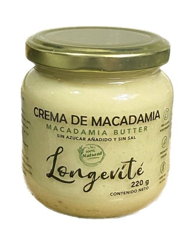 Crema de nuez macadamia longevite