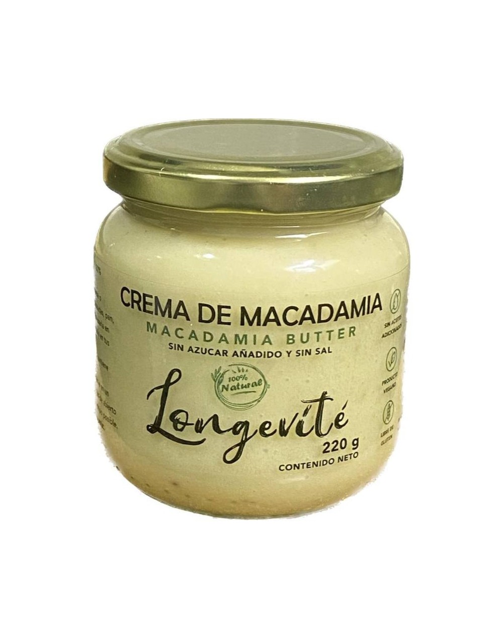 Crema de nuez macadamia longevite