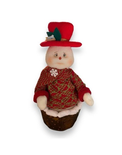 Balde navideño nieve