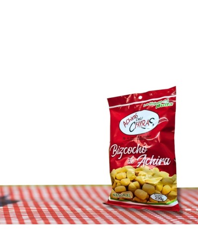 Paquete de achiras de 250 g.