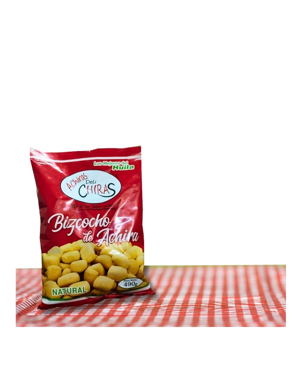 Paquete de achiras de 490 g.