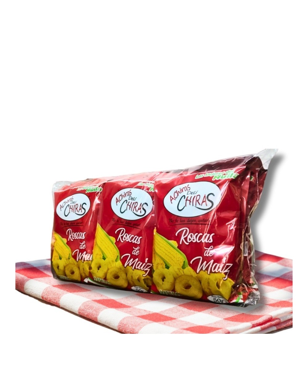 Docena de roscas de maíz de 50 g.
