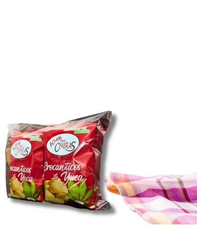 Six pack crocanticos de yuca 50 g.
