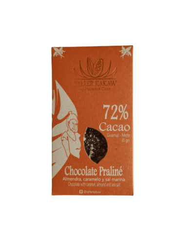 Barra chocolate 72% praliné