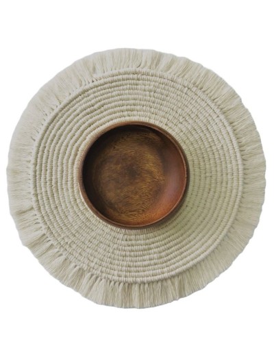 Individual 38 cm en macrame
