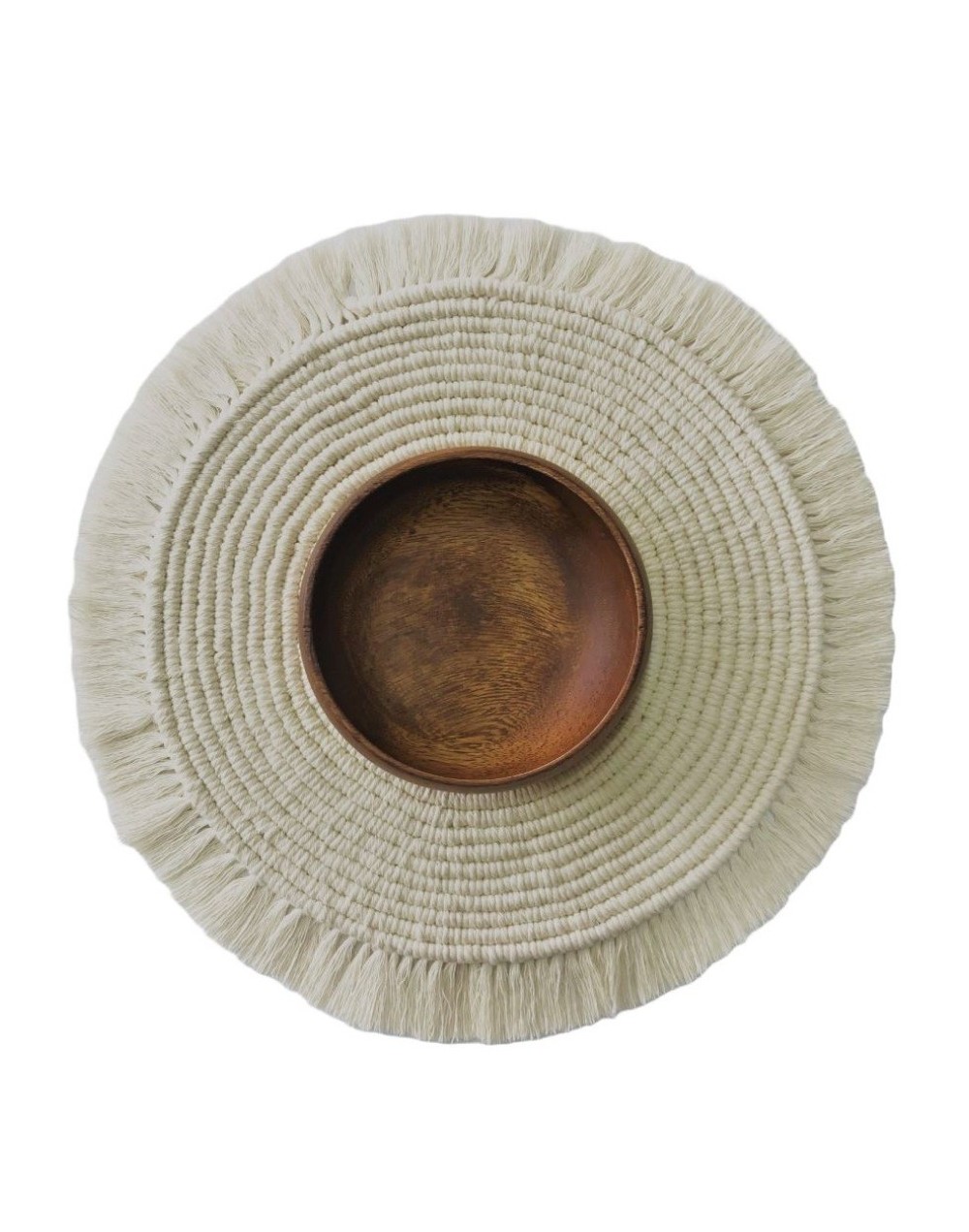Individual 38 cm en macrame