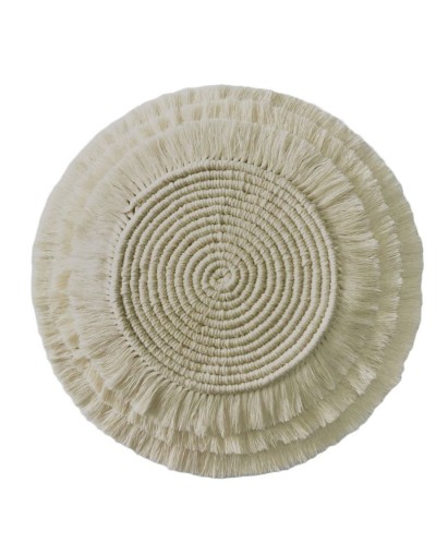 Individual 38 cm en macrame
