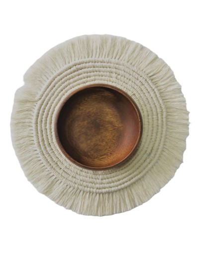 Individual en macrame 33 cm