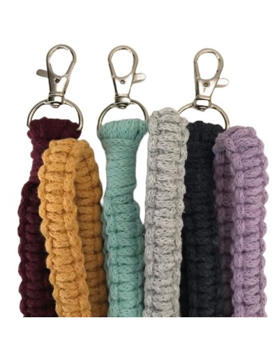 Phone holder en macrame