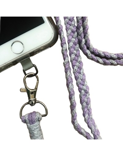 Phone holder en macrame