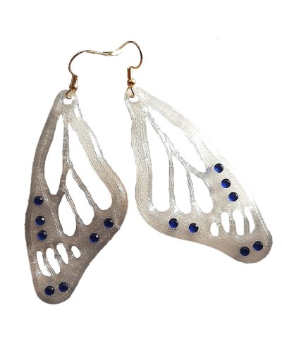 Aretes de alas mariposas