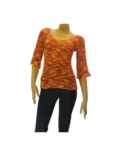 Blusa jaspeada