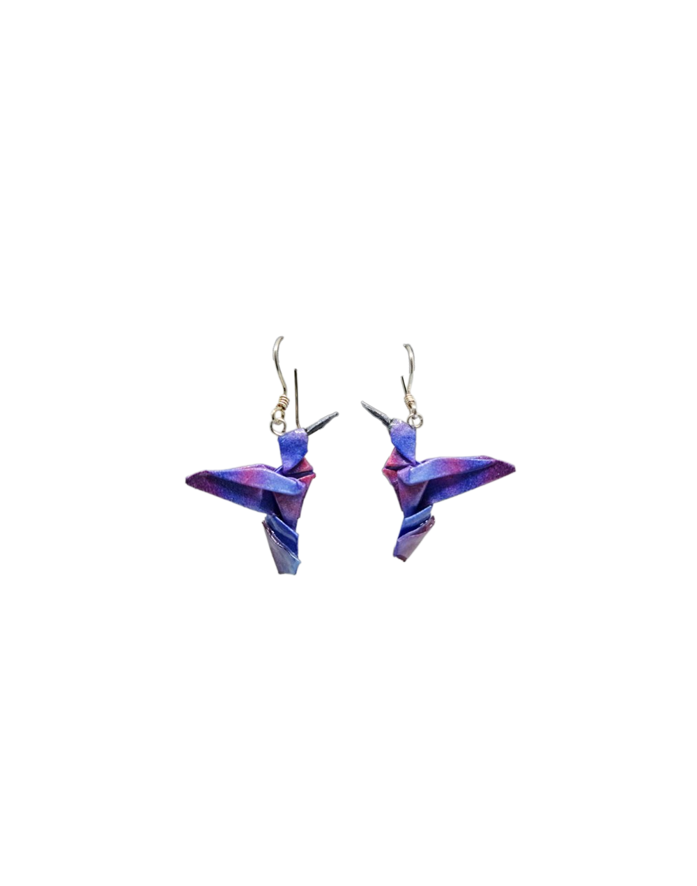 Aretes colgantes colibríe