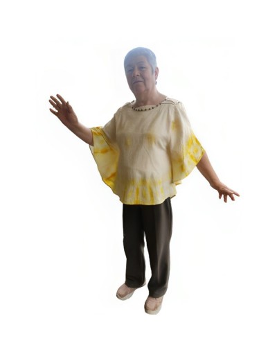 Blusa campana shibori