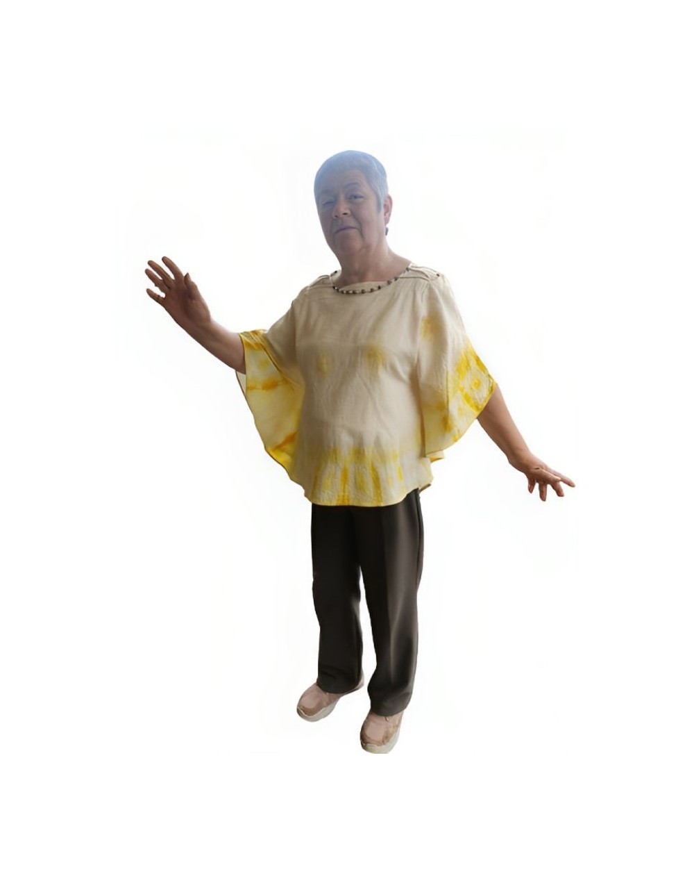Blusa campana shibori