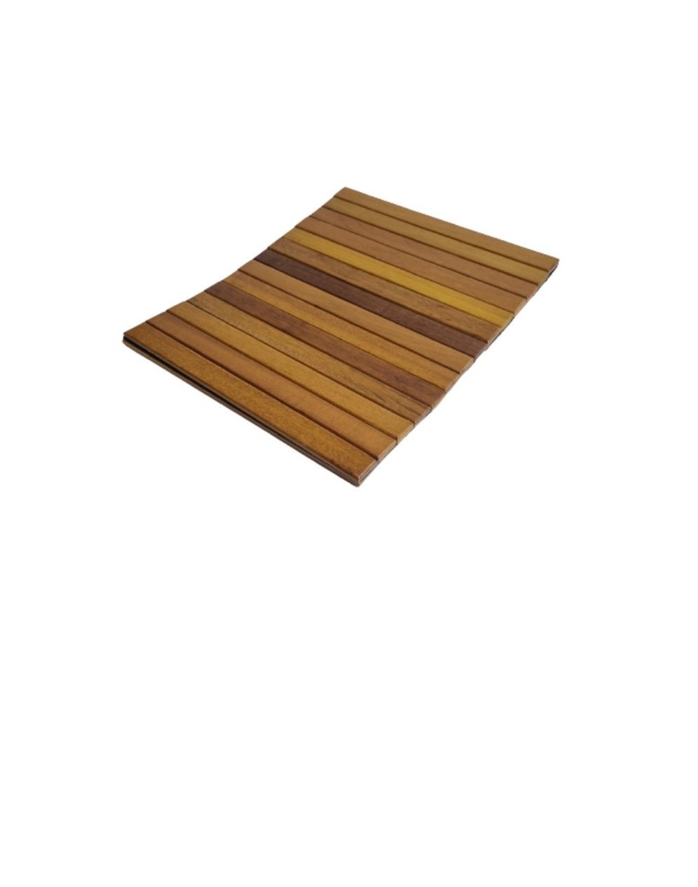 Individuales elaborados con excedentes de madera, con una base en material antifluidos.