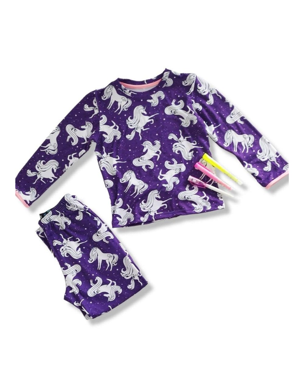Pijamagic pijama coloreable unicornios morado