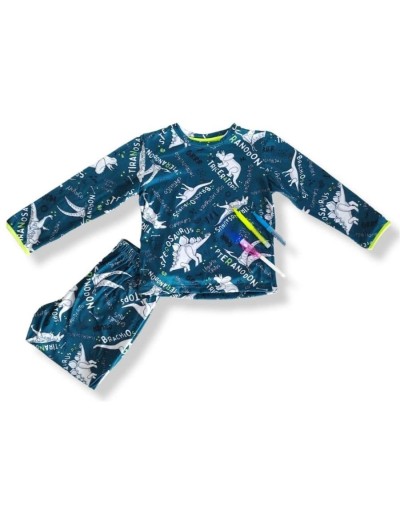 Pijamagic pijama coloreable dinosaurios azul