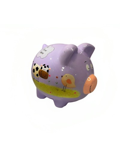 Alcancia personalizada cerdito resinada