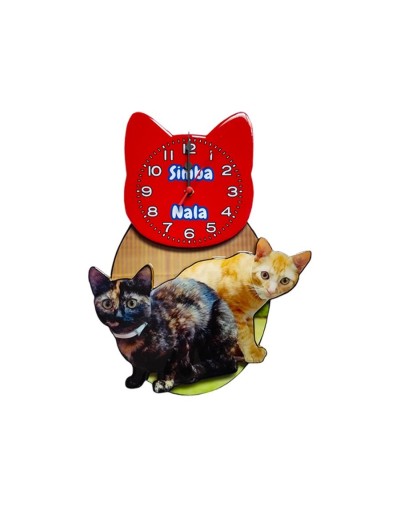 Reloj de pared gato mi mascota 