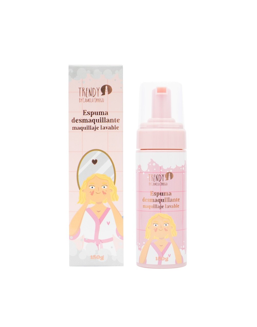 Espuma desmaquillante trendy