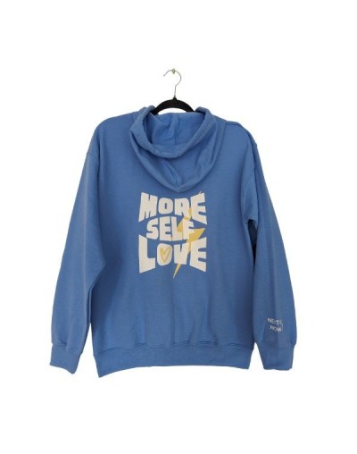 Buzo algodón con cremallera y capota Estampado love