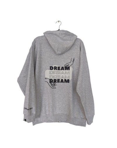 Buzo algodón con cremallera y capota Estampado dream