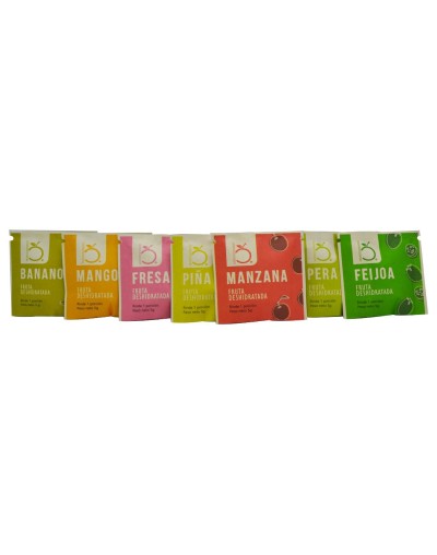 Kit mini snack de frutas deshidratadas