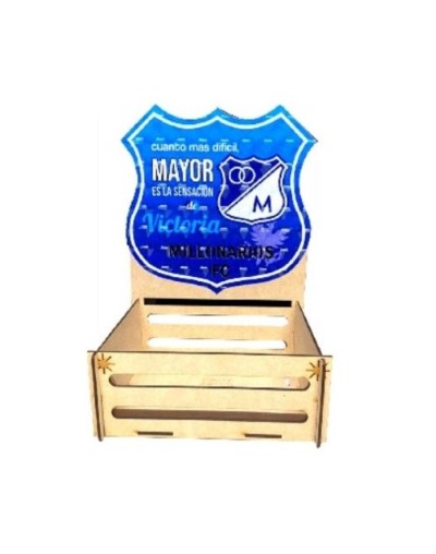 Bandeja letrero futbolero stiker x 6 unidades