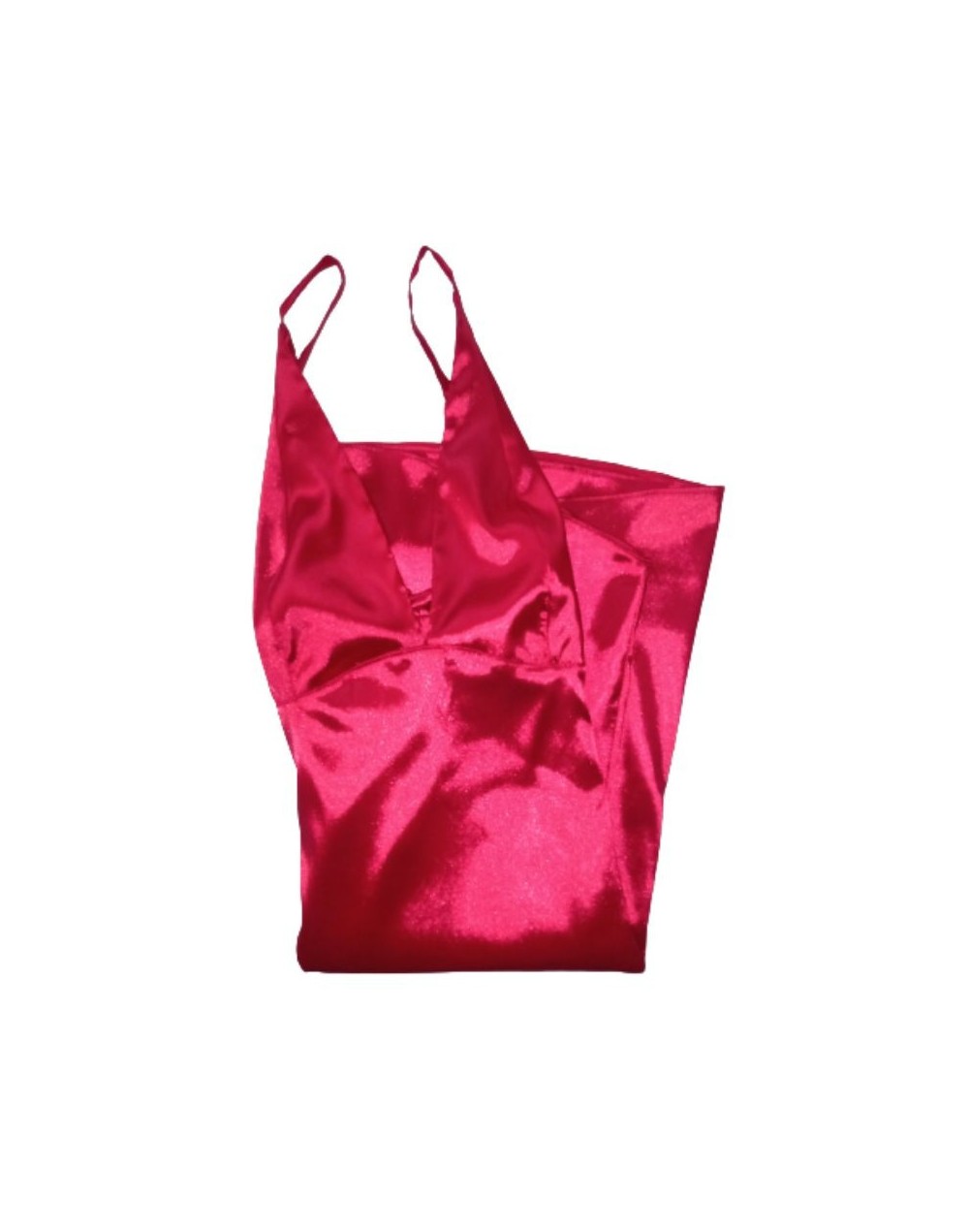 Bata en satín de tiras con copa prehormada 