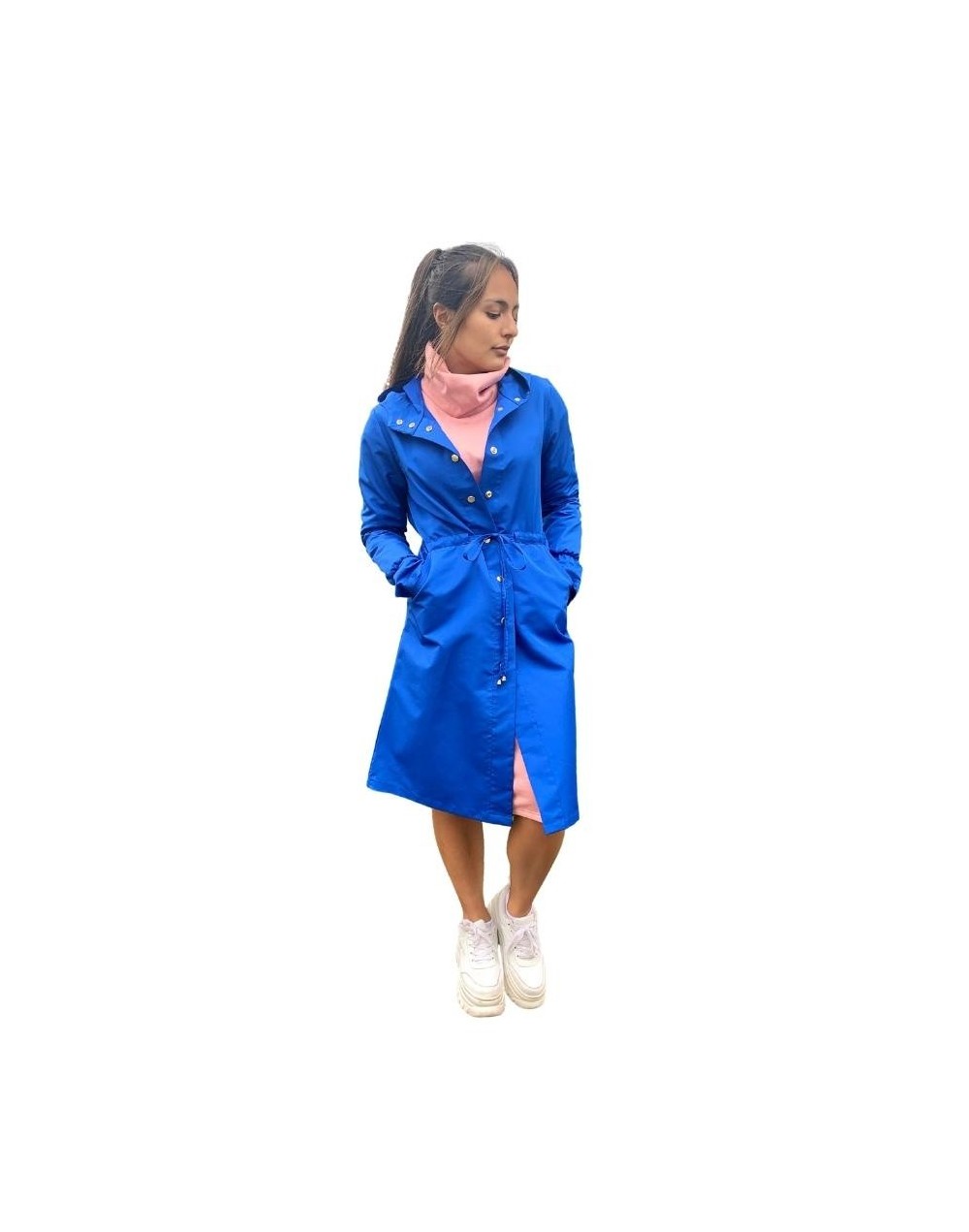 Gabán antifluido azul rey