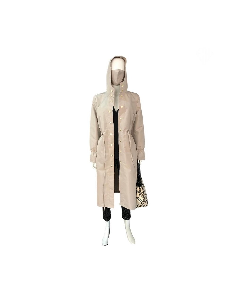 Gabán antifluido beige