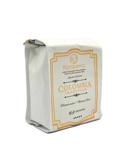 Café edición especial blanca navidad proceso lavado romparez