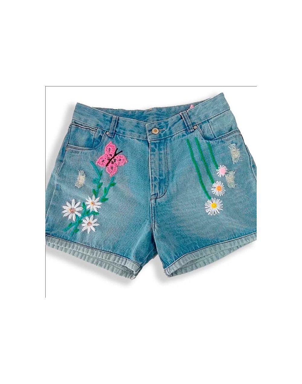 Short jeans decorados