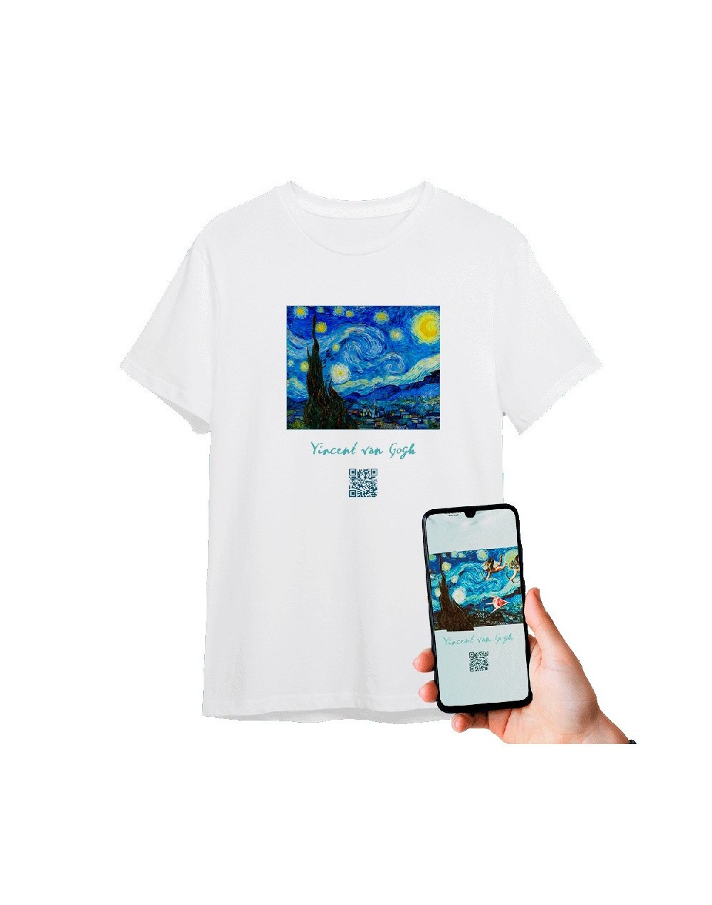 Camiseta Starry Night Realidad Aumentada