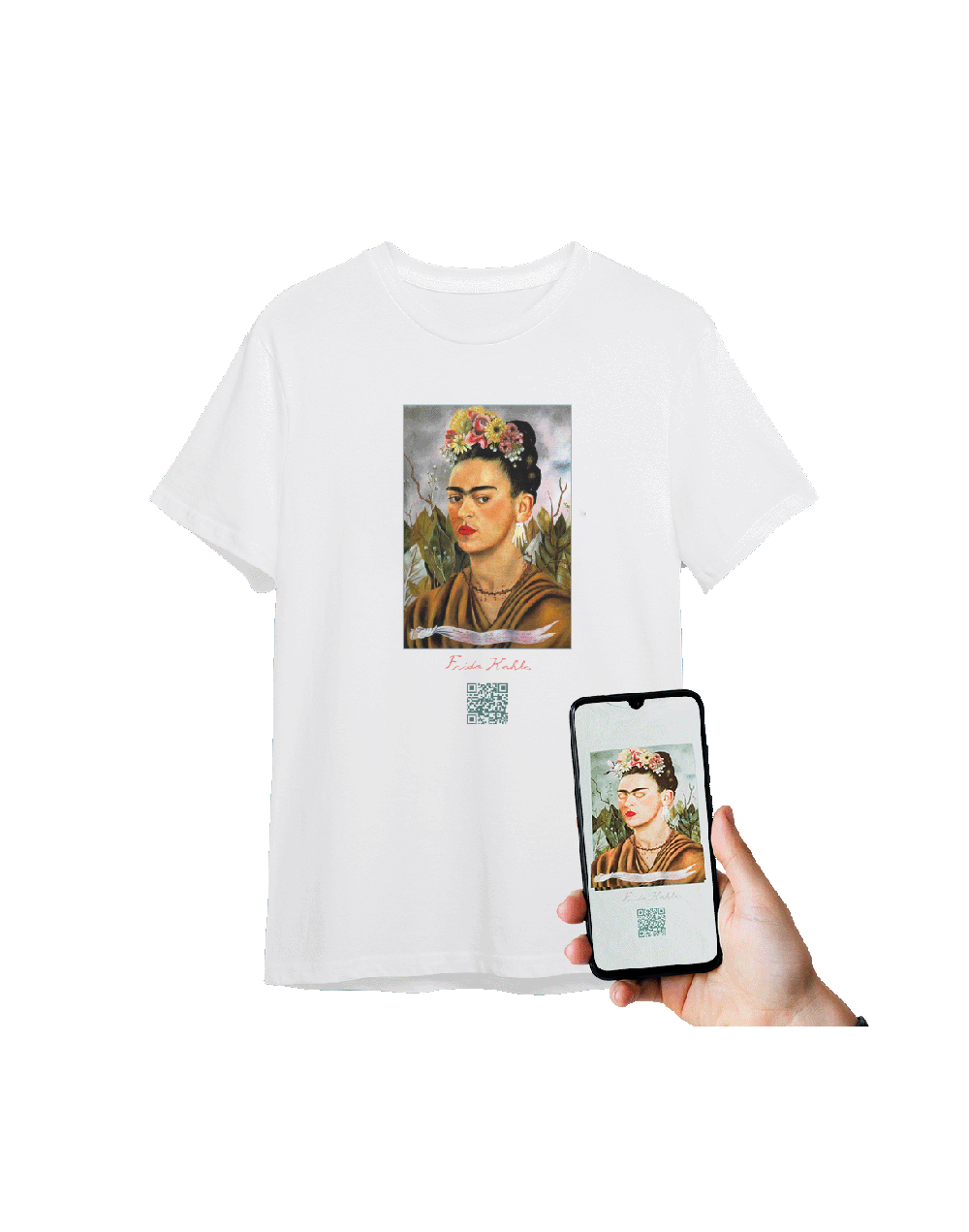Camiseta Frida Birds Realidad Aumentada